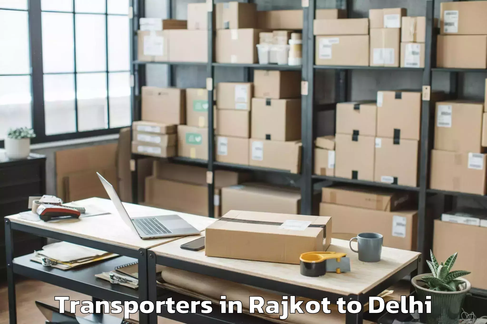 Trusted Rajkot to Chanakya Puri Transporters